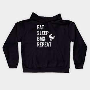 Eat Sleep BMX Repeat Kids Hoodie